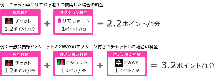 リモちゃのオプション料金